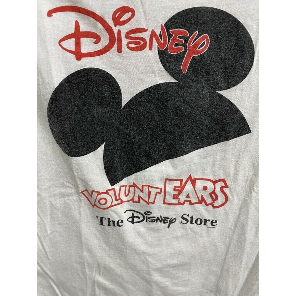 Disney Store Volunt Ears XL T-shirt‎ front back 2000’s Voluntears y2k